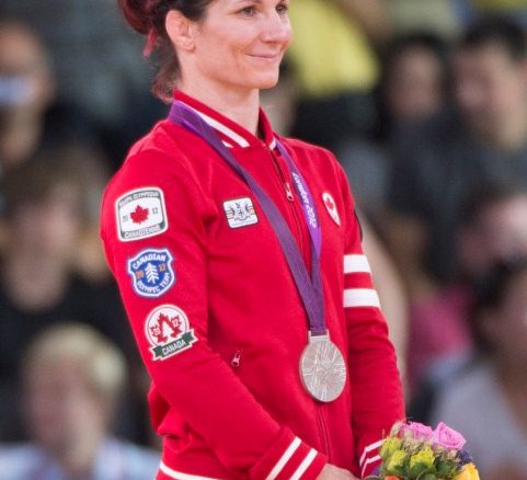 Canada's Tonya Verbeek wears her silver medal for wrestling in the 55kg freestyle category at the 2012 London Olympic Games, August 9, 2012. Verbeek lost to Saori Yoshida of Japan in the gold medal match. (COC Photo: Jason Ransom) Canada's Tonya Verbeek wears her silver medal for wrestling in the 55kg freestyle category at the 2012 London Olympic Games, August 9, 2012. Verbeek lost to Saori Yoshida of Japan in the gold medal match. (COC Photo: Jason Ransom)